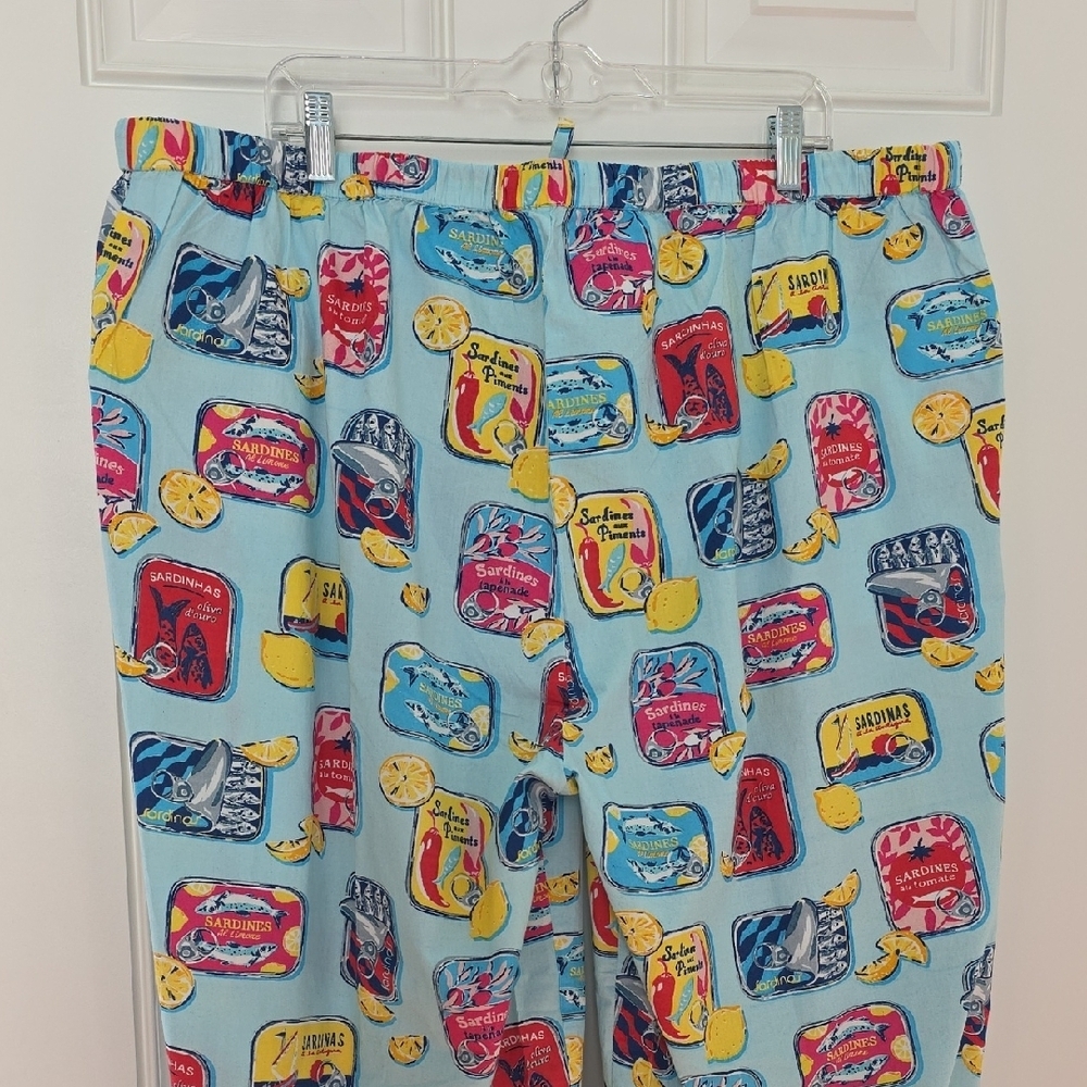Printfresh Cotton Pajamas Sardine/Lemon Graphic Design. Size 2X NWT - Picture 12 of 16